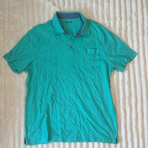 Izod Men's Aqua Polo Shirt